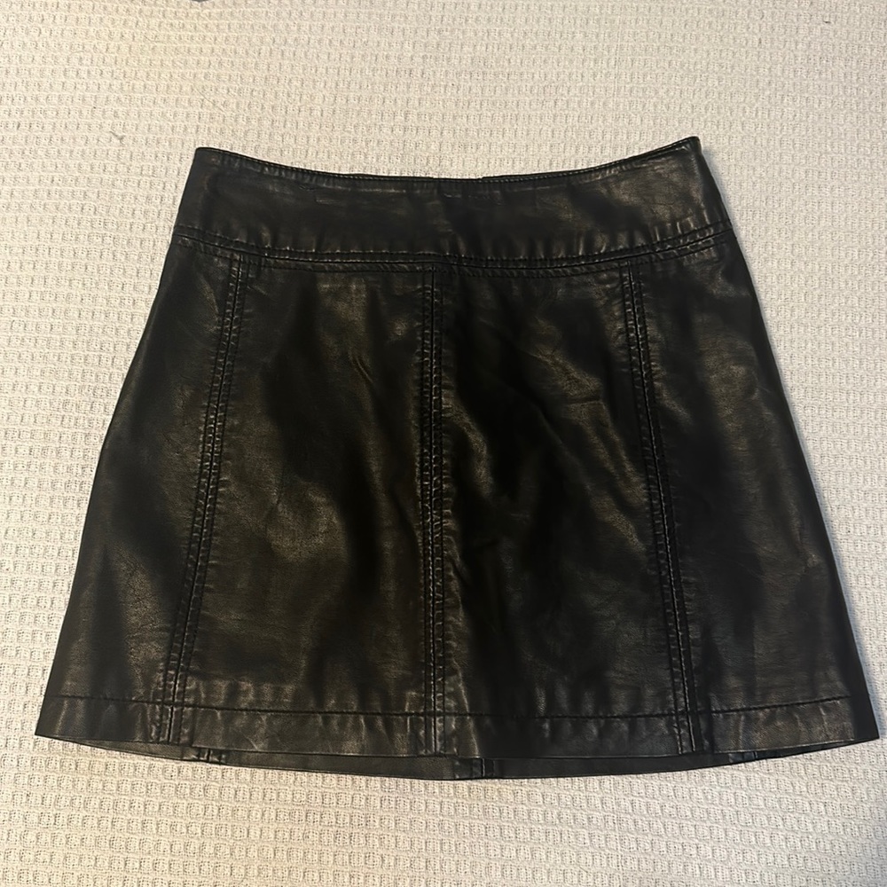 Free People Vegan Mini Skirt